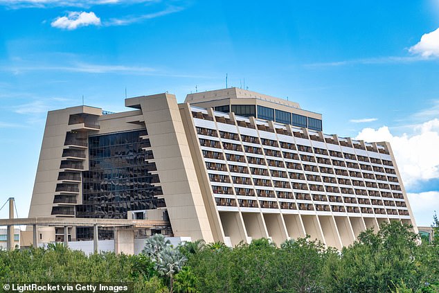 The Contemporary Resort is famed for its 1970s decor and was one of the first hotels to open at Walt Disney Resort. A monorail linking the resort's different parks runs through its lobby