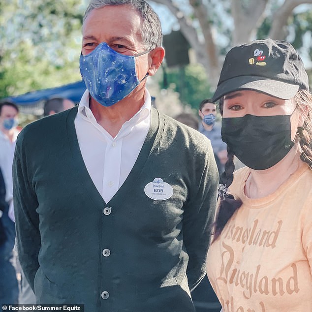 Equitz met Disney boss Bob Iger in April 2021 and shared a photograph of them together