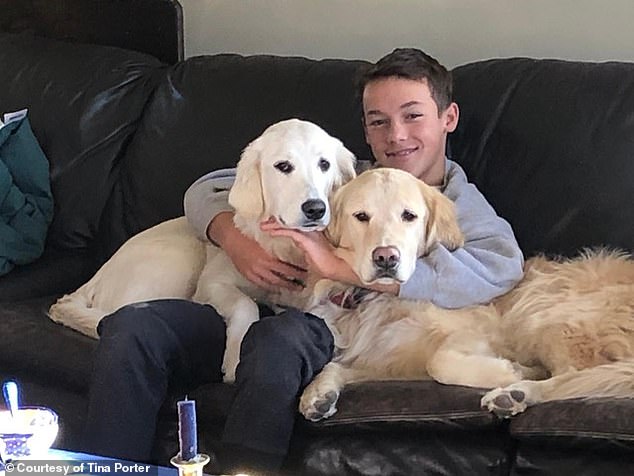 Brody, pictured here, had insisted on taking the stairs after his cancer treatments, his mother told the Daily Mail, until he physically could no longer walk