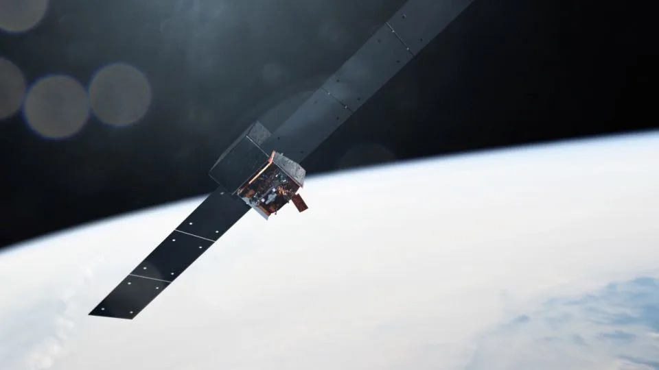 NASA’s Fermi Gamma-ray Space Telescope, shown here, scans the entire sky every three hours as it orbits Earth. - NASA Goddard Space Flight Center/Chris Smith (USRA/GESTAR)