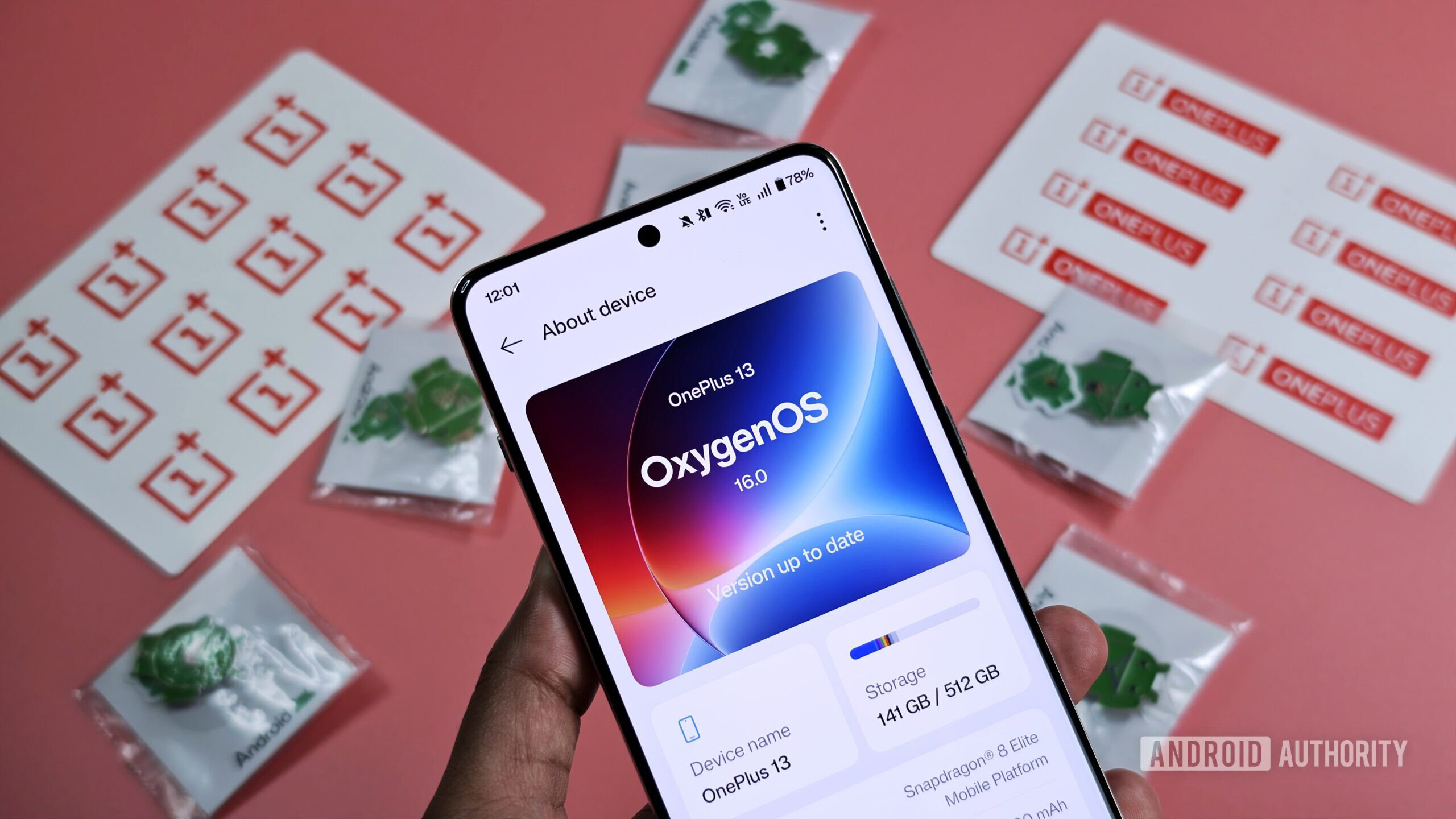 Photo of OxygenOS 16 running on a OnePlus 13
