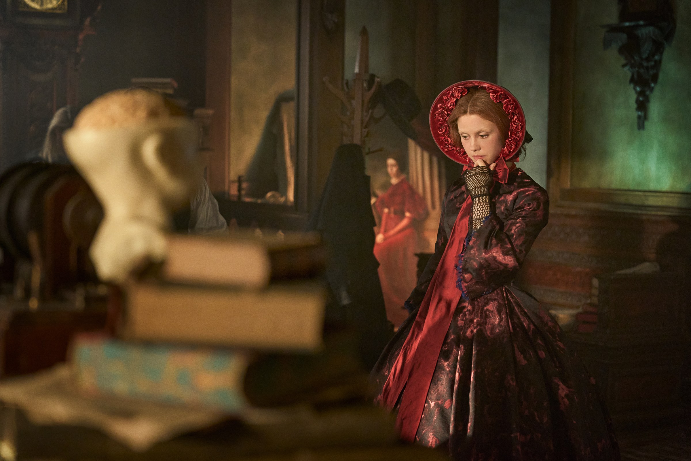 Mia Goth as Elizabeth in Frankenstein.