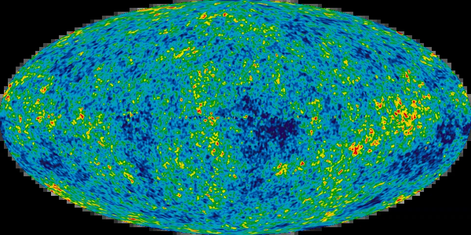 A speckled map of the visible universe.