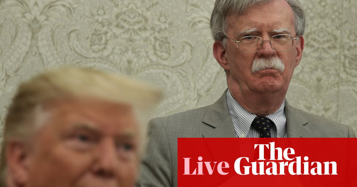  John Bolton says he hopes to expose Trump’s ‘abuse of power’ after being indicted – US politics live | US news