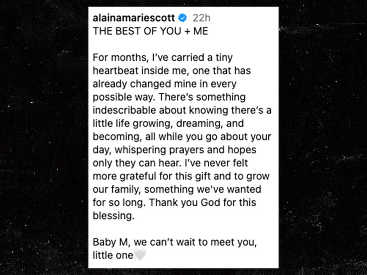Alaina Marie pregnant insta 1