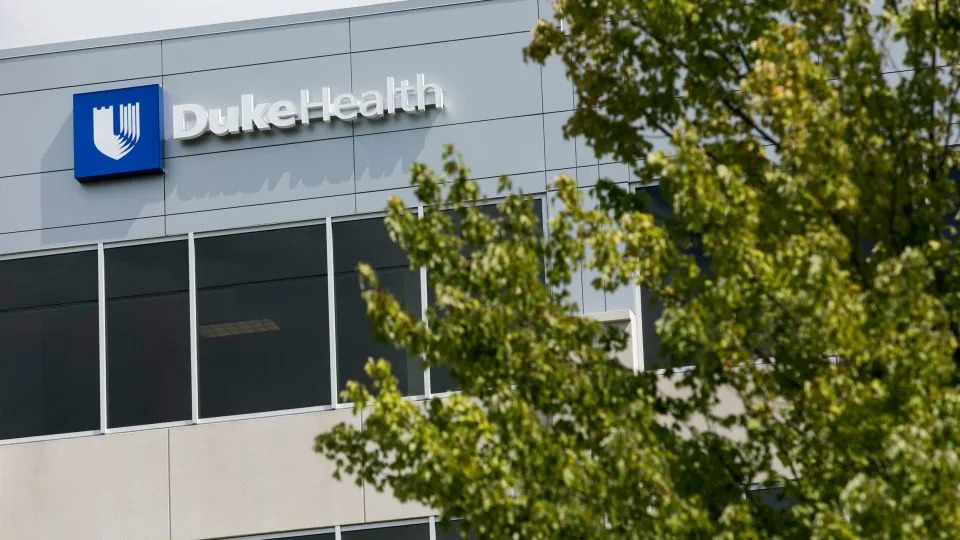 A Duke Health facility is seen in Durham, North Carolina on September 14, 2019. - Kris Tripplaar/Sipa