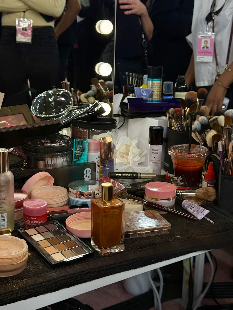 Photo of Jasmine Tookes backstage at the Victoria's Secret Fashion Show