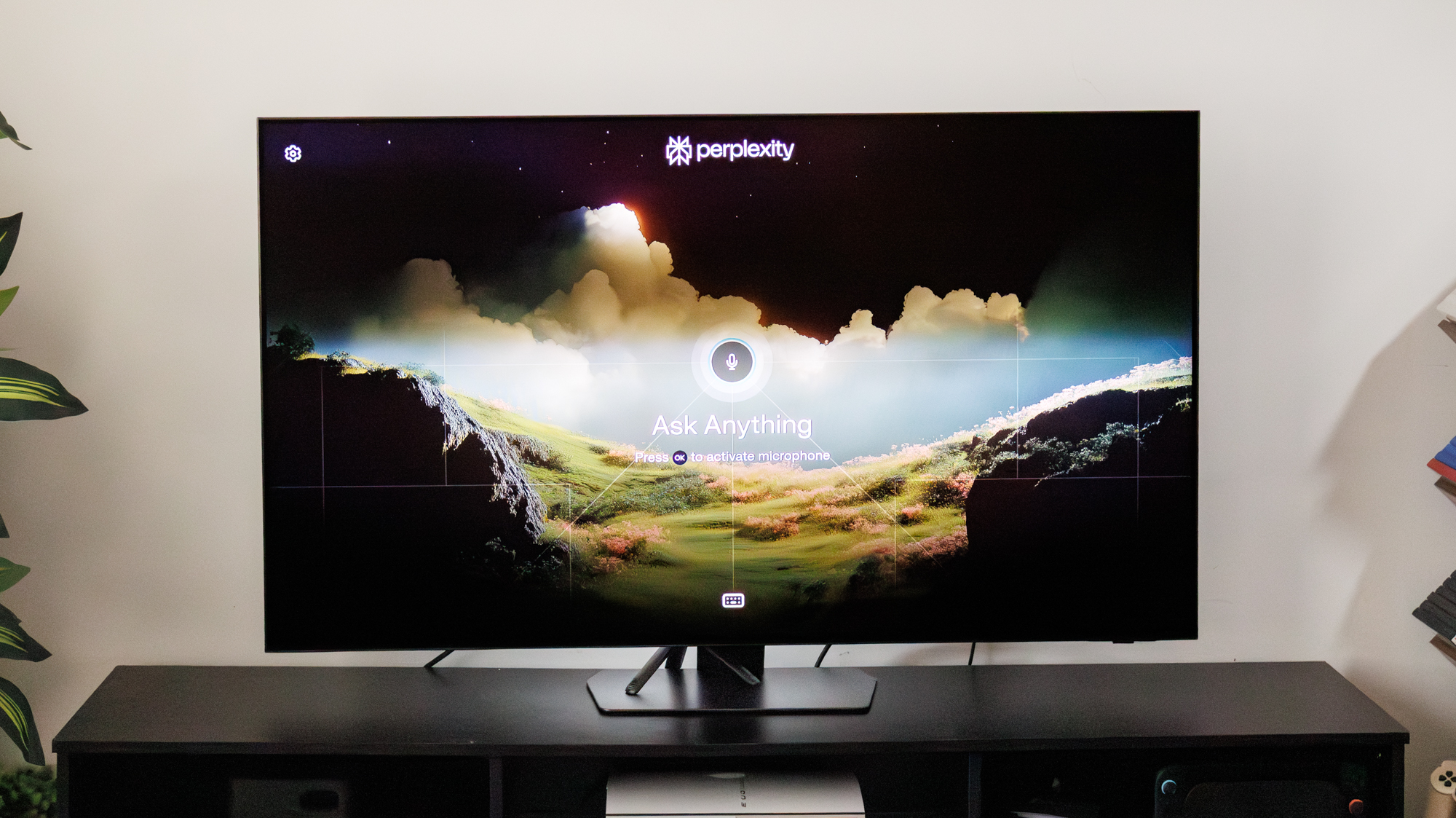 Perplexity app on Samsung TV