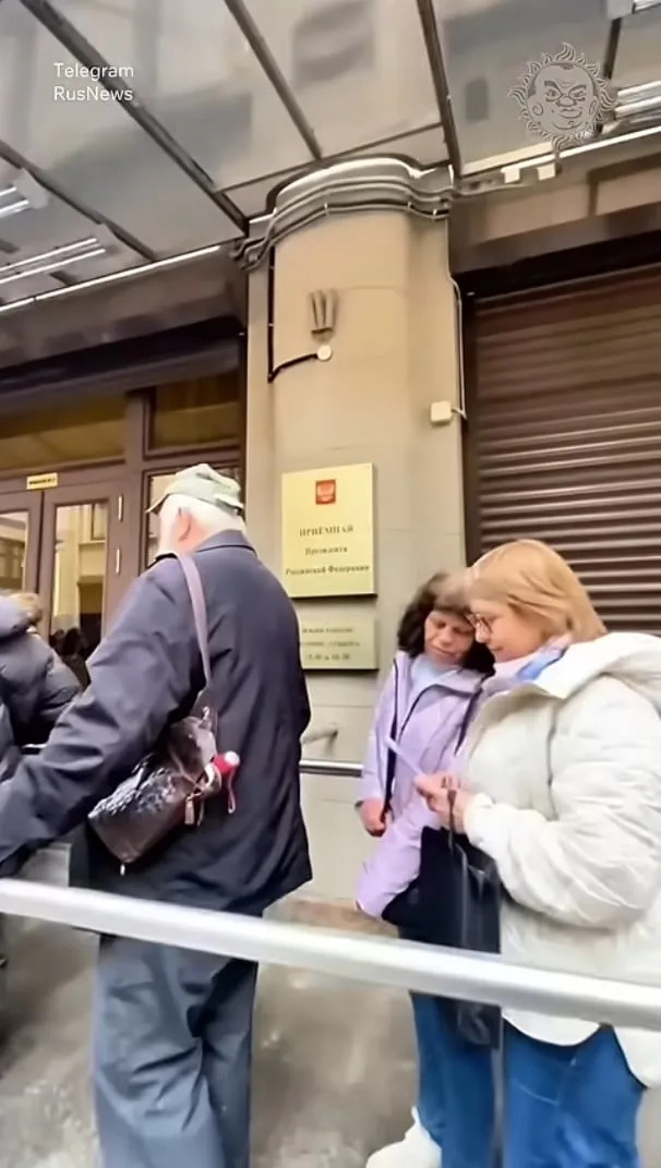Lining up to complain, screengrab from YouTube. / YouTube