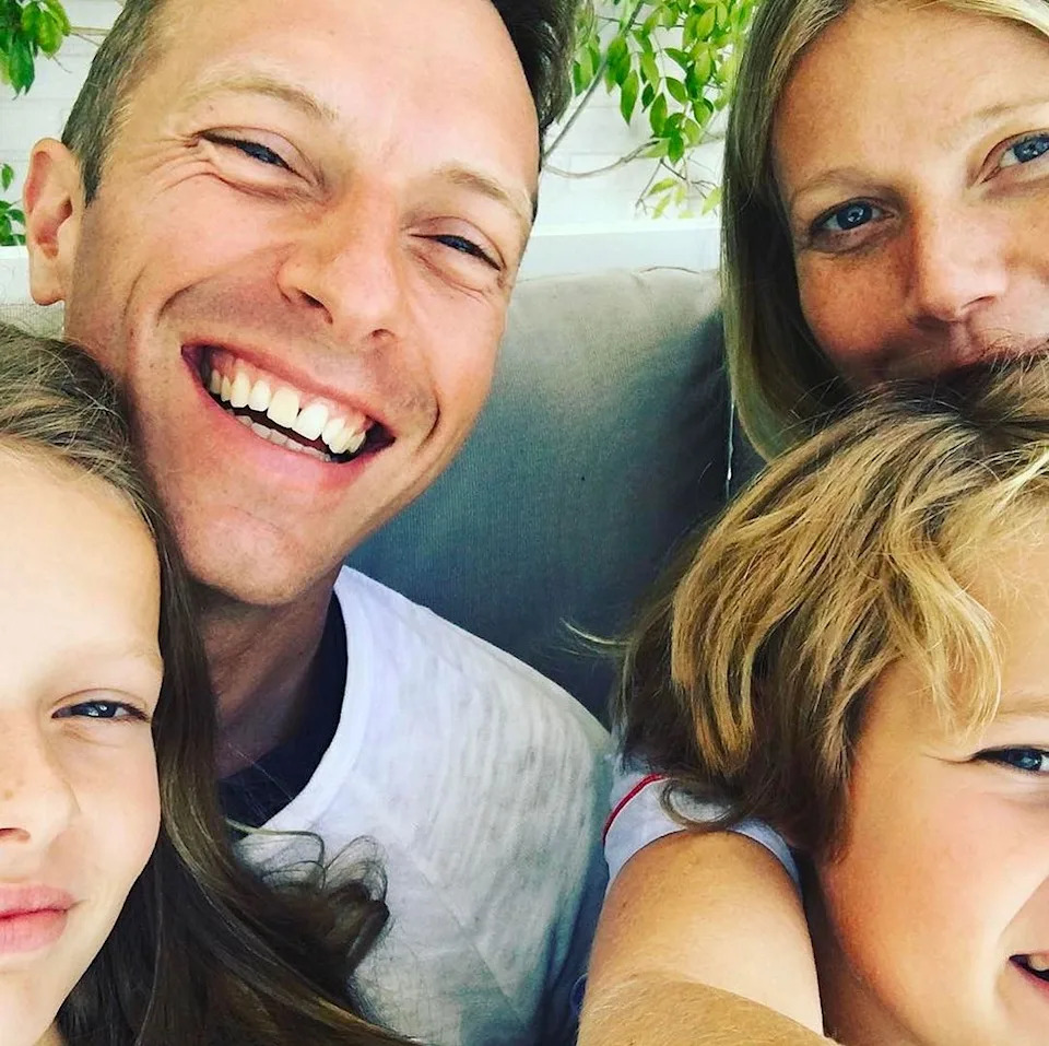 Gwyneth Paltrow/Instagram Chris Martin and Gwyneth Paltrow with their two kids