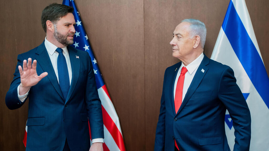 פגישתם של ראש הממשלה בנימין נתניהו וסגן נשיא ארה"ב ג'יי די ואנס