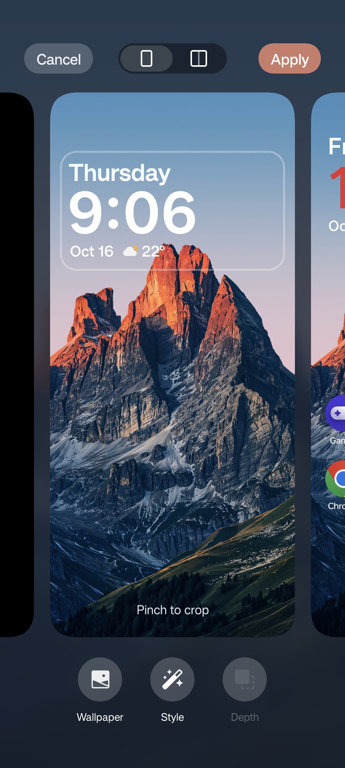 Flux Theme Sublime Grandeur editor in OxygenOS 15