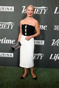 Katherine LaNasa at Variety's 2025 Power of Women Los Angeles, Presented by Lifetime at the Beverly Hills Hotel on October 29, 2025 in Beverly Hills, California.