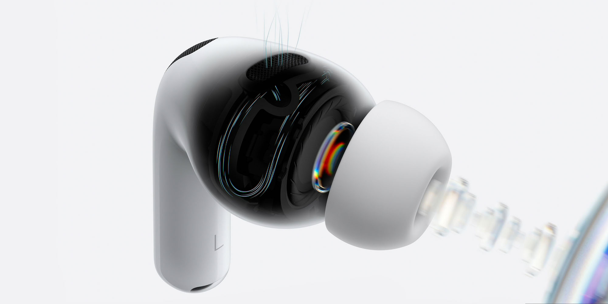 Getting the best fit for your AirPods Pro 3 | Cutaway close-up