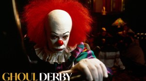Tim Curry as Pennywise in the 1990 miniseries version of Stephen King's It