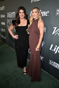 Emily Simpson and Jennifer Pedranti at Variety's 2025 Power of Women Los Angeles, Presented by Lifetime at the Beverly Hills Hotel on October 29, 2025 in Beverly Hills, California.