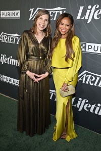 Cynthia Littleton and Ayo Davis at Variety's 2025 Power of Women Los Angeles, Presented by Lifetime at the Beverly Hills Hotel on October 29, 2025 in Beverly Hills, California.