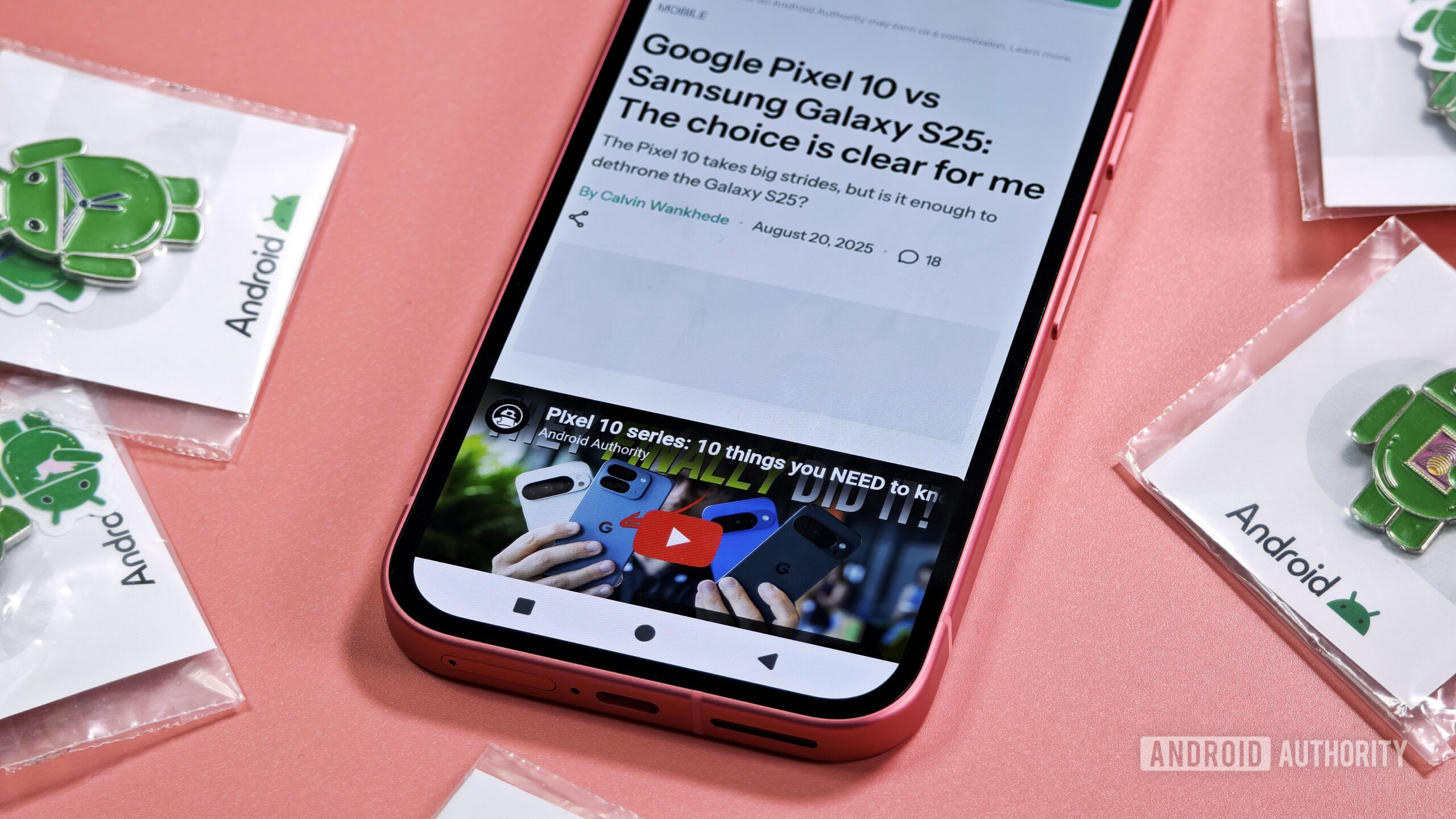 Photo of a Pixel phone with flipped navigation bar Photo of a Pixel phone with flipped navigation bar