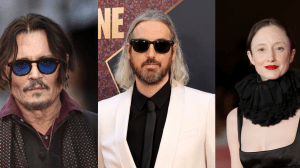 Johnny Depp, Ti West, and Andrea Riseborough