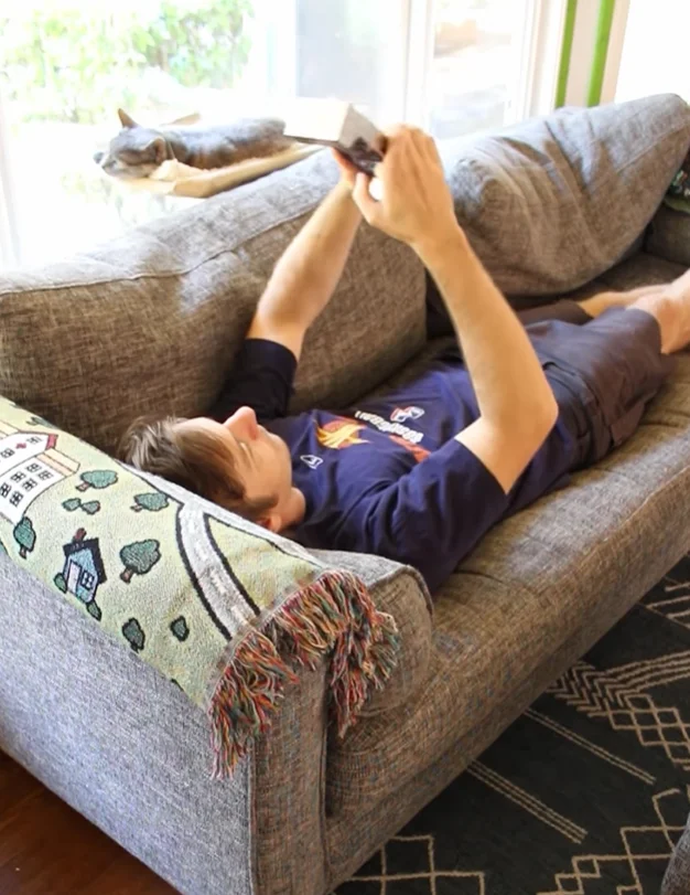 Neuroscientist has developed a six-pound phone case to help limit screen time and doomscrolling 'addiction'