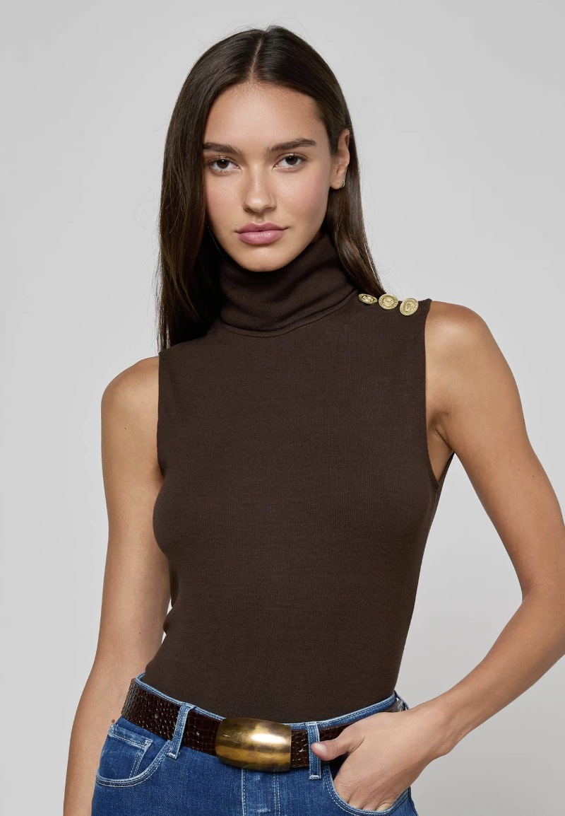 L'AGENCE, Ceci Sleeveless Turtleneck