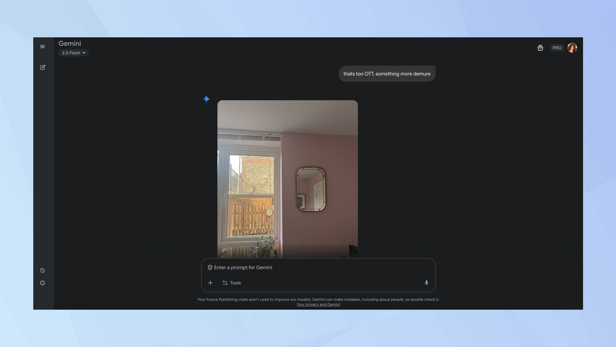 Gemini Nano Banana wall edit