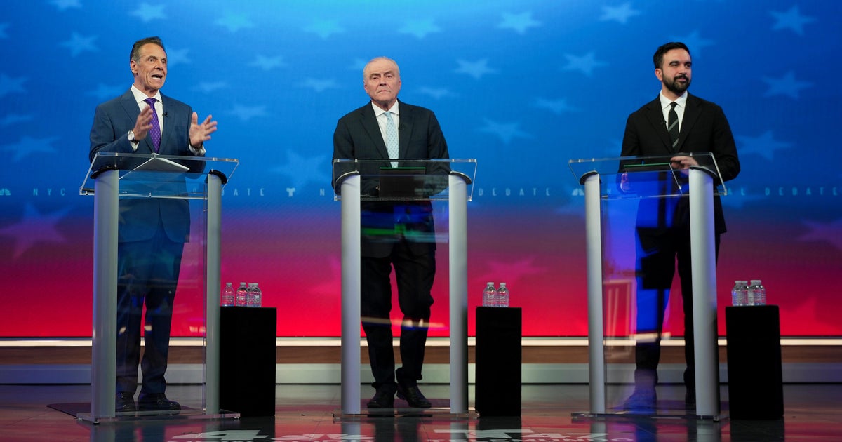  Sparks fly at first NYC mayoral debate with Trump weighing heavily in the air