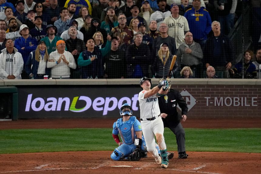 Cal Raleigh hit his 64th home run of the year.