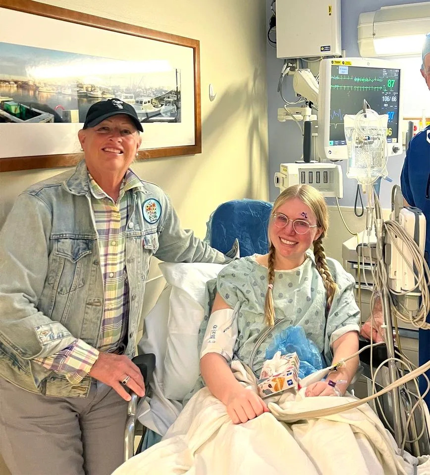 McEwen Baker McEwen with her mom after surgery in November 2023
