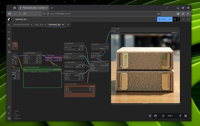 The results aren't perfect, but after about 4 hours of fine tuning we were able to train Black Forrest Labs Flux.1 Dev model and show it what a DGX Spark is The results aren't perfect, but after about 4 hours of fine tuning we were able to train Black Forrest Labs Flux.1 Dev model and show it what a DGX Spark is