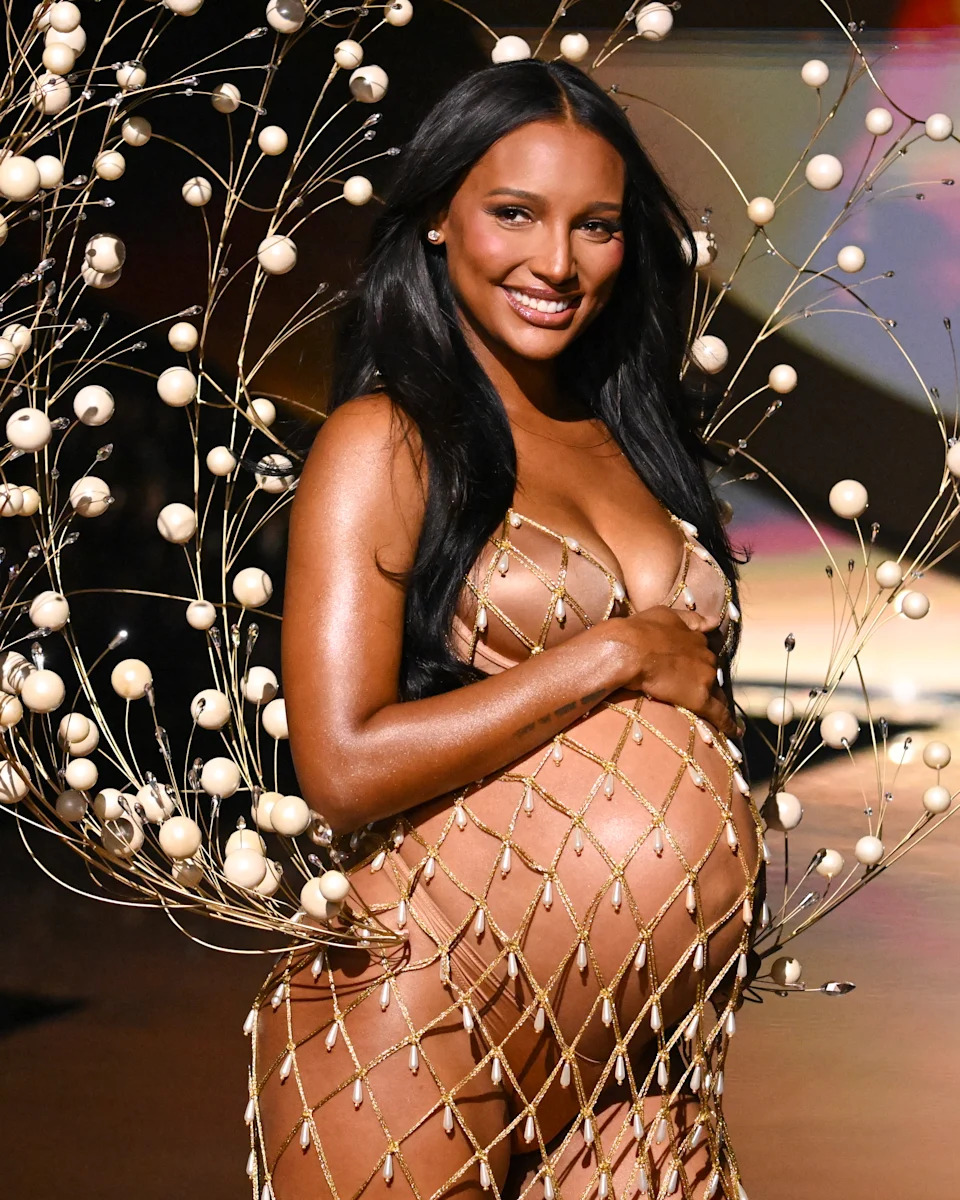 Jasmine Tookes at the 2025 Victoria's Secret Fashion Show held at Steiner Studios on October 15, 2025 in New York, New Yor