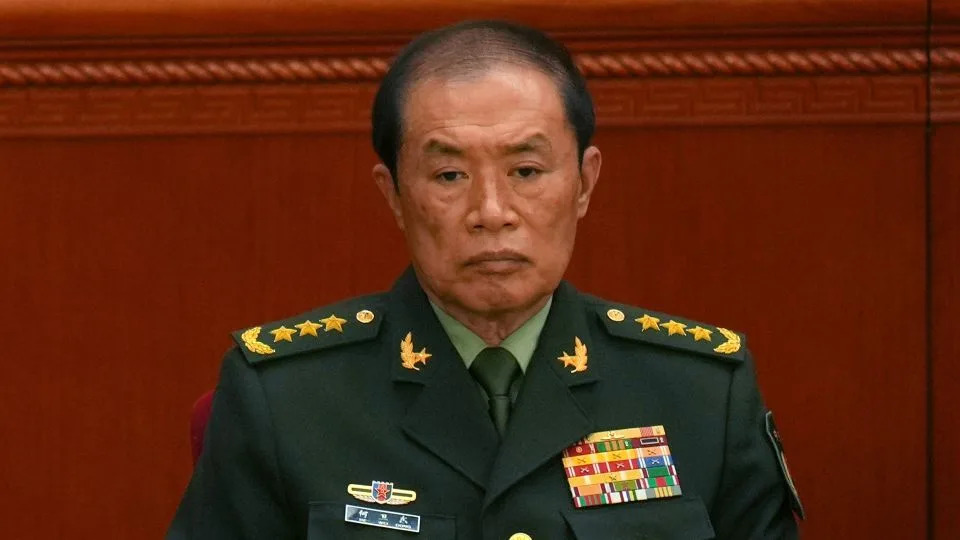 He Weidong, then vice-chair of the China's Central Military Commission attends the opening session of the National People's Congress in Beijing on March 5, 2025. - Ng Han Guan/AP