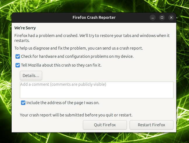 We had Firefox crash on us on more than a few occasions as the GPU starved the operating system of memory We had Firefox crash on us on more than a few occasions as the GPU starved the operating system of memory
