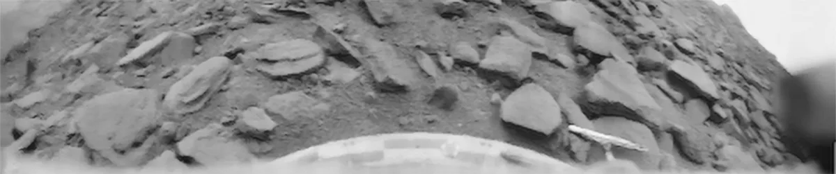 First image of the surface of Venus, captured by the Venera 9 lander. Credit: Ted Stryk - planetary.org / Wiki