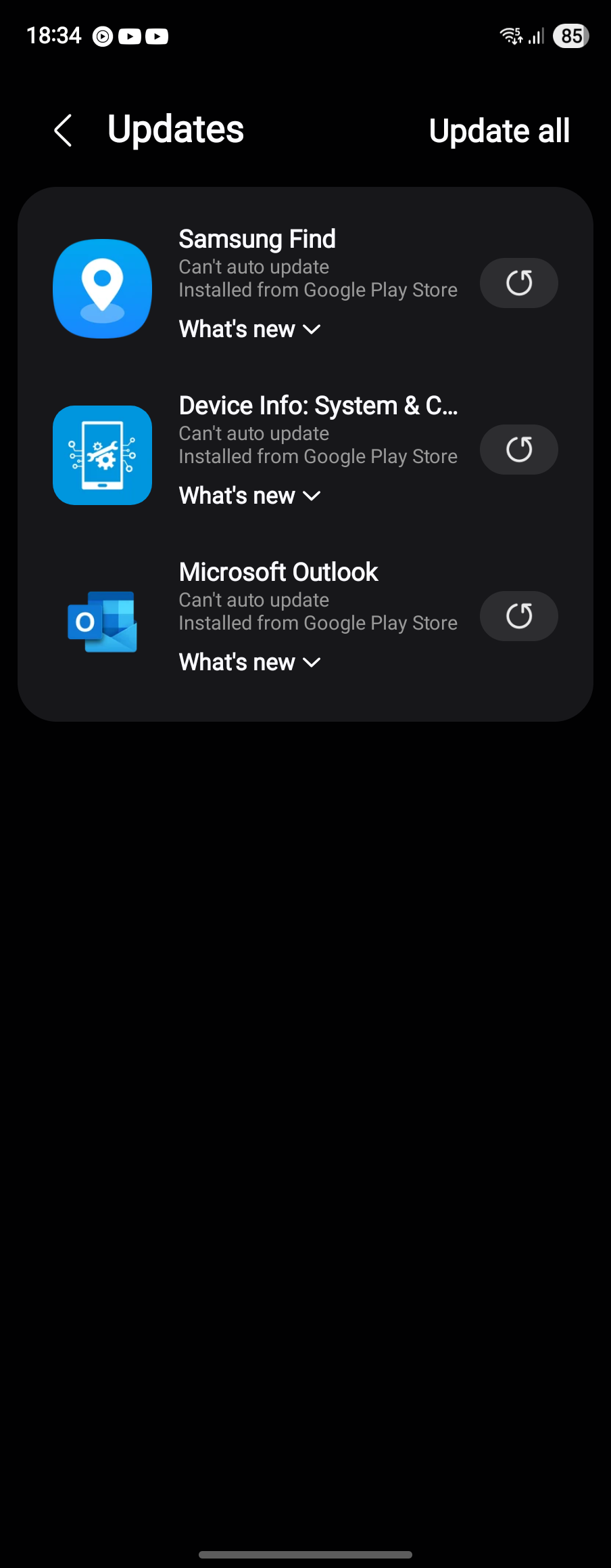 galaxy store cant update galaxy store cant update