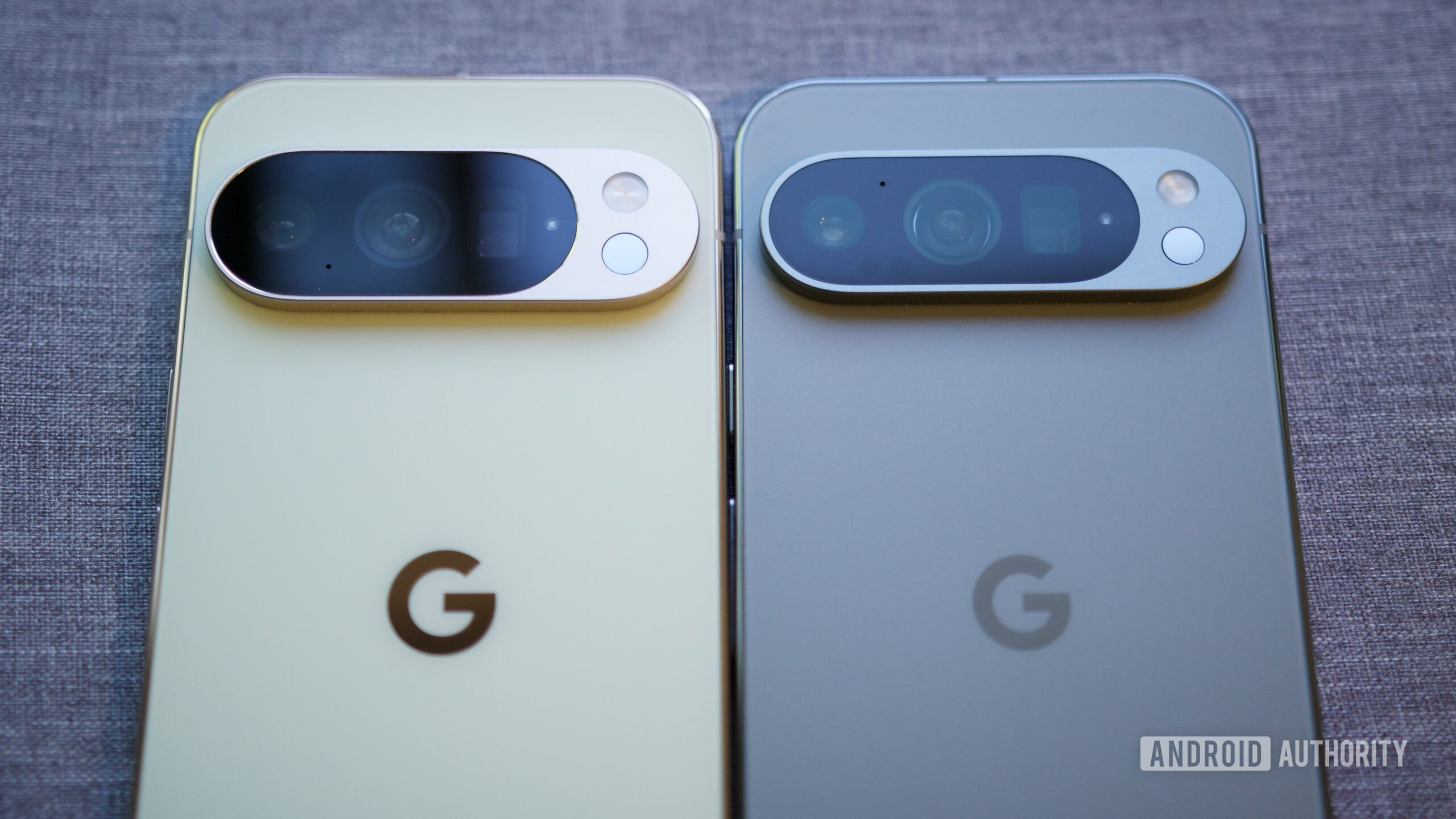 google pixel 10 pro vs pixel 9 pro camera comparison hero 1 A close-up of the cameras on the Pixel 10 Pro and Pixel 9 Pro.