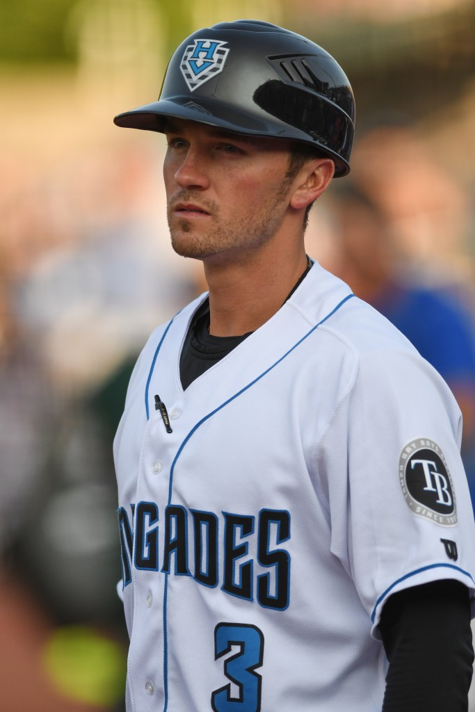 Blake Butera managing the Hudson Valley Renegades.