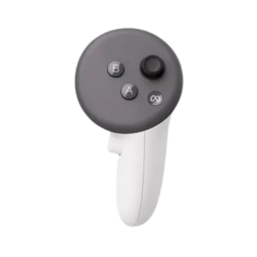 The Meta Quest 3's right-handed controller