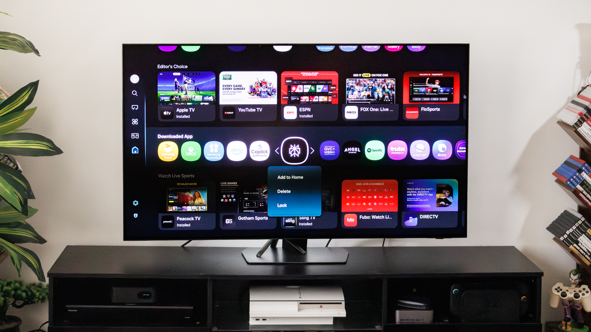 Perplexity app on Samsung TV