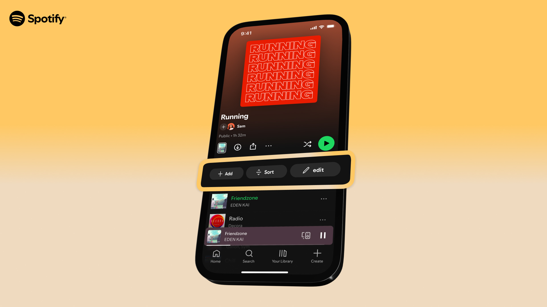 Spotify playlist curation buttons May 7, 25