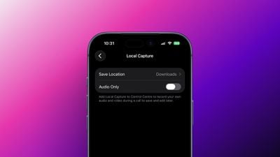 local capture settings ios 26 1