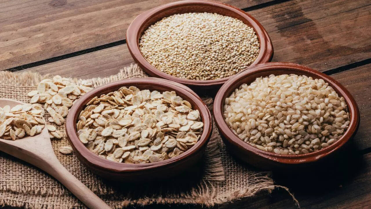 Oats, barley, and quinoa