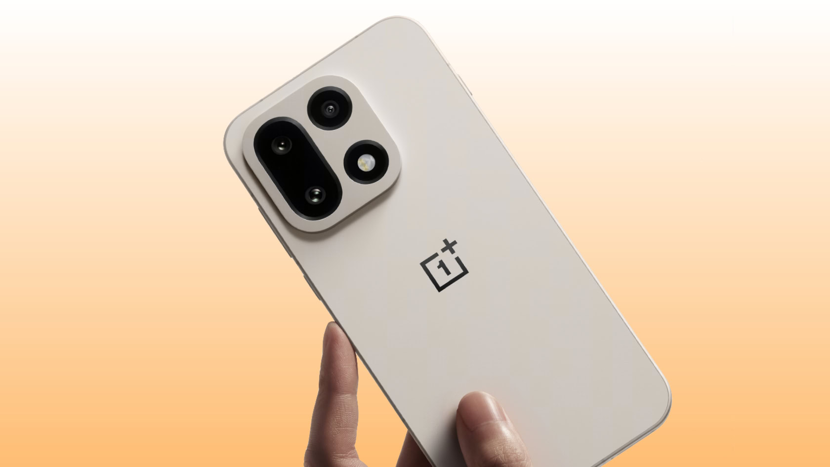 oneplus 15 hand render background edited A render of the OnePlus 15 against an orange and white gradient background.