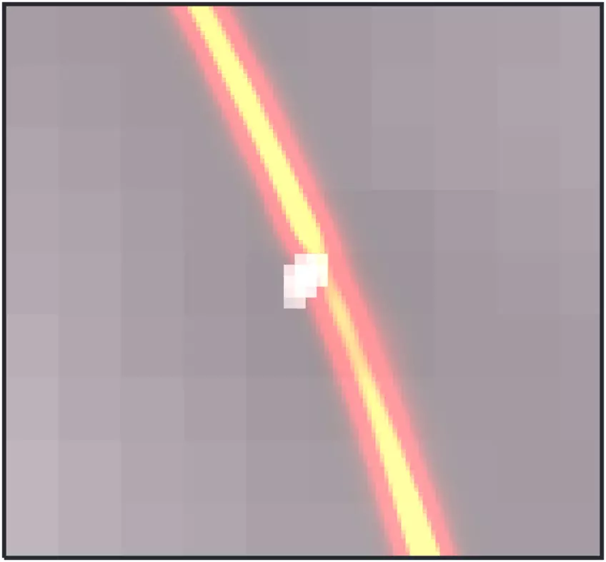 The enlarged portion of the ring.