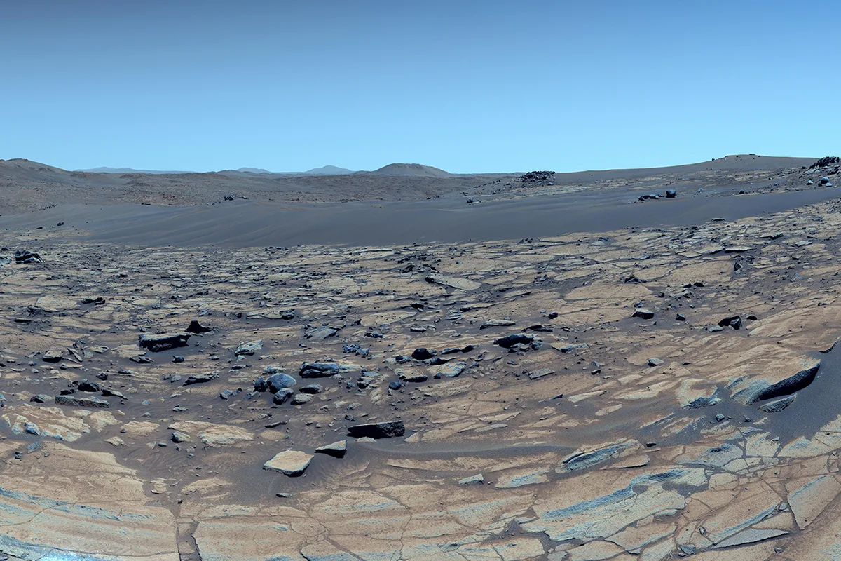 We now have amazing, coloured vistas of Solar System planets like this Perseverance rover view from May 2025. But what were the first images from Solar System worlds like? Credit: NASA/JPL-Caltech/ASU/MSSS