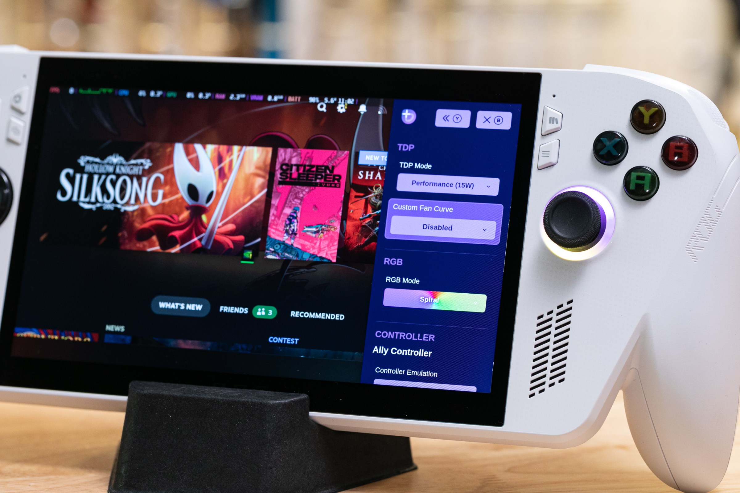 Bazzite and its built-in Handheld Daemon let you control the Ally’s TDP, buttons, and lighting with just a couple presses.