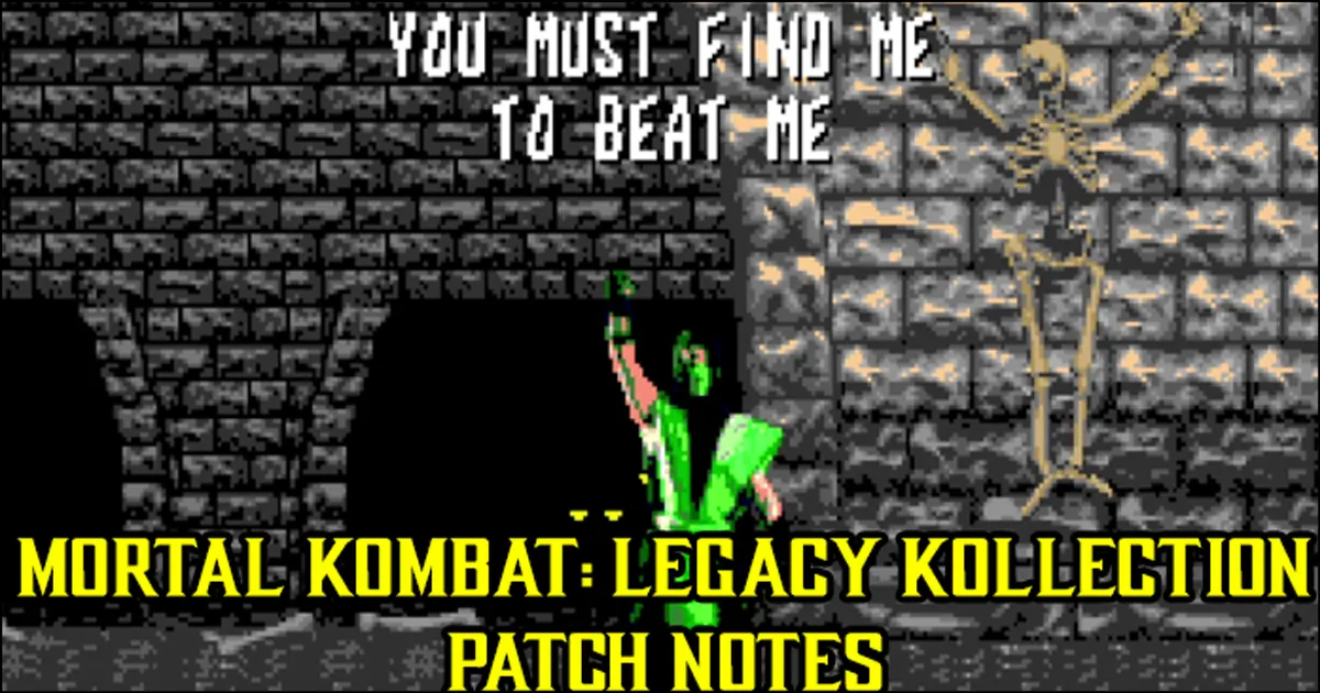  Legacy Kollection patch notes for new update to lower input lag, improve online and more
