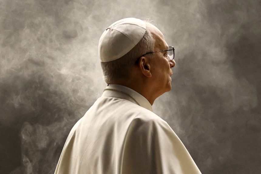 While Pope Leo, seen here in Saint Peter's Square, has a more reserved, formal style than his predecessor, he is continuing Francis’ priorities.
