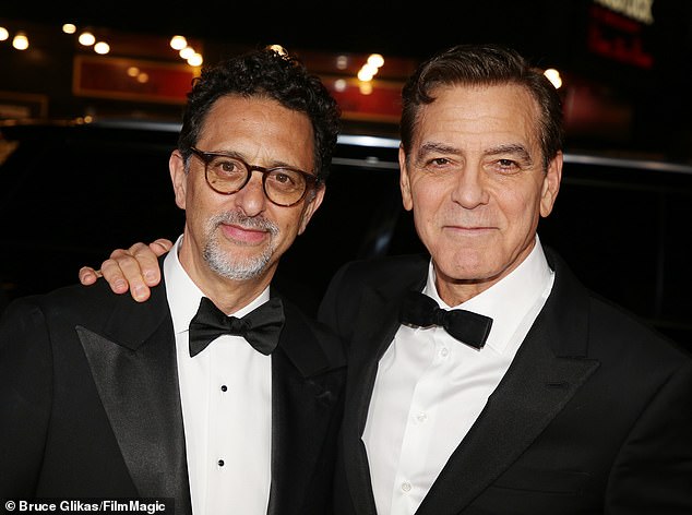 In Love is being made by Smokehouse Pictures, the production company co-founded by longtime friends Grant Heslov (left) and George Clooney (right)