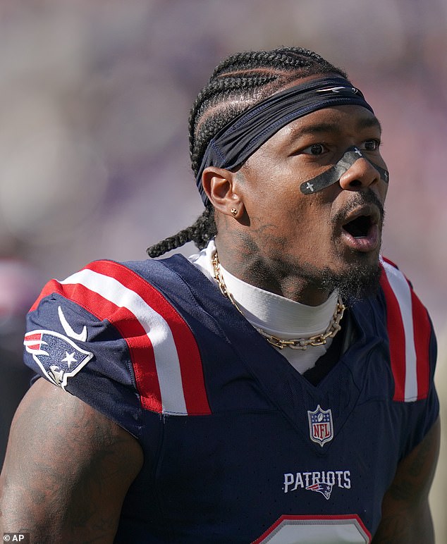 Diggs scored a touchdown in the game as the Patriots beat the Atlanta Falcons 24-23